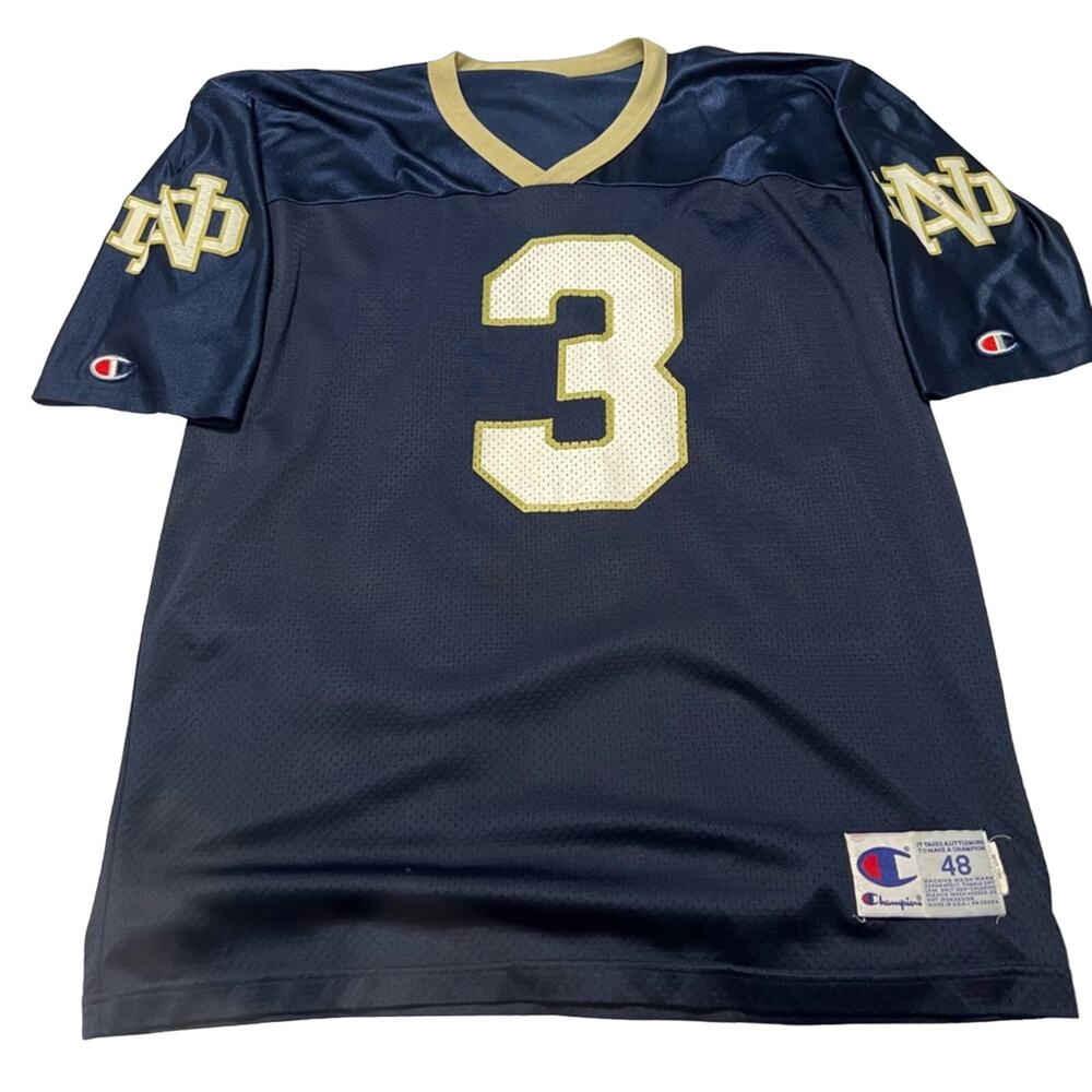 Vintage EARLY 1990s Notre Dame FOOTBALL Champion jersey SIZE 48 XL MONTANA MIRER